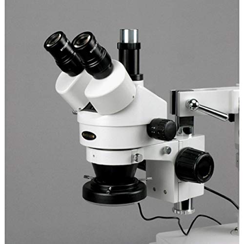 AmScope Professional Trinocular Stereo Zoom Microscope 7X-180X Multi