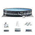 Intex Ultra XTR Frame 14' x 42" Round Above Ground Swimming Pool Set Blue