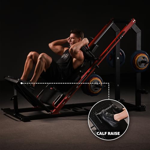 NANAUE Leg Press Hack Squat Machine Commercial Grade Black
