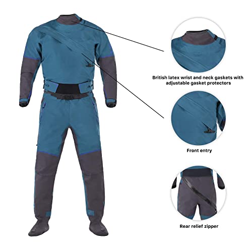 Level Six Women's Freya Drysuit Crater Blue/Ultraviolet