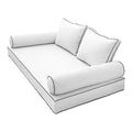 Prolinemax Style1 Twin Size 5PC Outdoor Daybed Cushion Set White