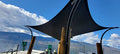 Sentinel Shade Systems Aurora FR Series Shade Sail Square 18 Cream