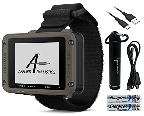 Wearable4U Garmin Foretrex 901 Wrist-Mounted GPS Navigator Bundle with Strap, Ballistic Edition