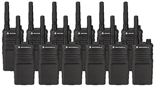 Motorola 12 Pack RMM2050 Two Way Radio Walkie Talkies Renewed Black