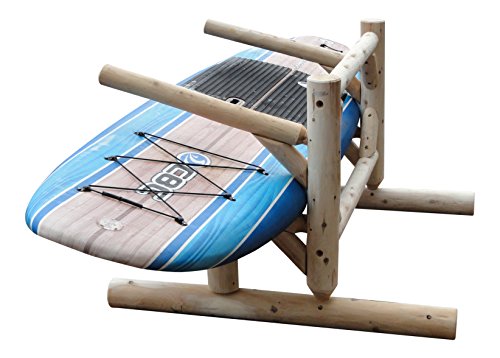 Log Kayak Rack 2 Place 1 Sided SUP Storage Rack Natural