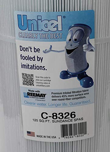 Unicel Pool Replacement Cartridge Filter 125 Sq Ft for Sundance Spas (6-Pack)