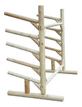 Log Kayak Rack 5 Place 1 Sided SUP Unfinished
