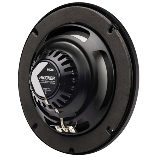 KICKER Premium Marine Gauge-Style Source & 51PSC654 Powersports Speakers Bundle