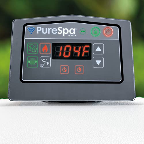 Intex PureSpa Plus Greywood Inflatable Hot Tub with Headrest Pillow 4 Pack