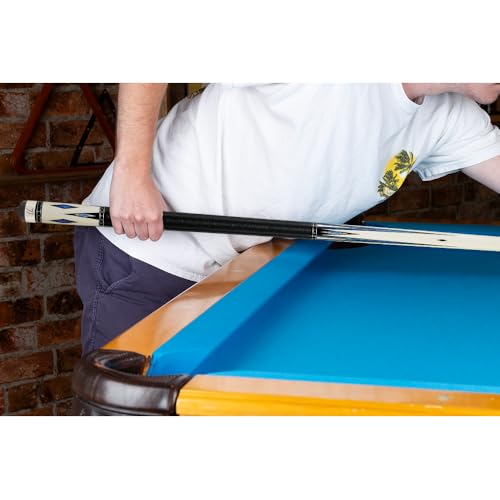 KATANA KAT03 Pool Cue Cream/Black Sapphire Blue Diamonds 20oz