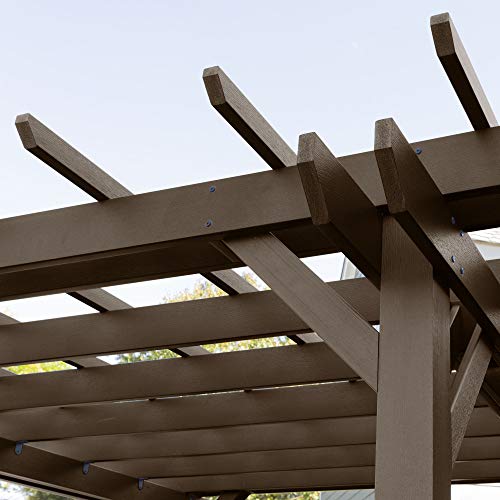 Highwood Bodhi 10x10 Pergola Weathered Acorn