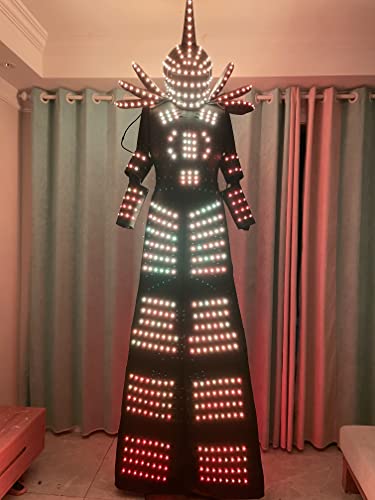 Earthradius LED Robot Costume Suit Jacket Black (M)