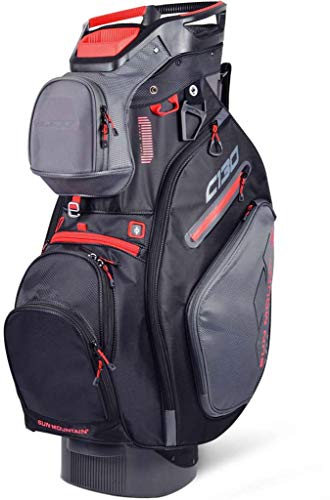 Sun Mountain Golf 2019 C-130 Cart Bag Gunmetal-Black/Red