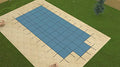 Loop-Loc Super Dense Mesh Green Safety Pool Cover - 16' x 32' with 4' x 8' Center End Steps