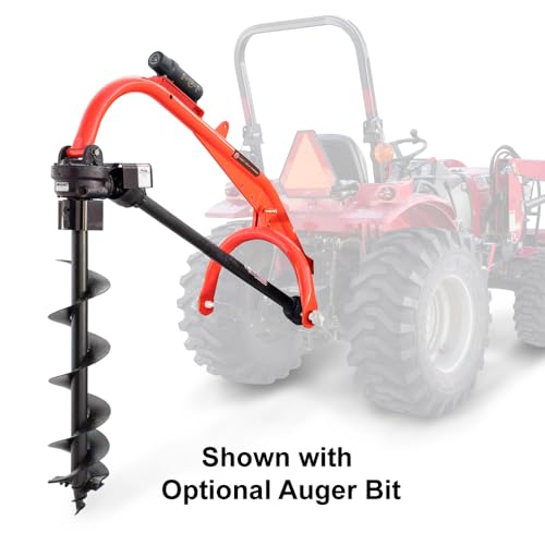 DR Power Tractor Post Hole Digger Construction Grade Steel Orange
