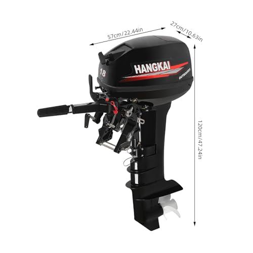 Namiose 18HP 2 Stroke Outboard Motor Heavy Duty Fishing Engine Long Shaft