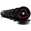 BalanceFrom Olympic Bumper Plate Set Black