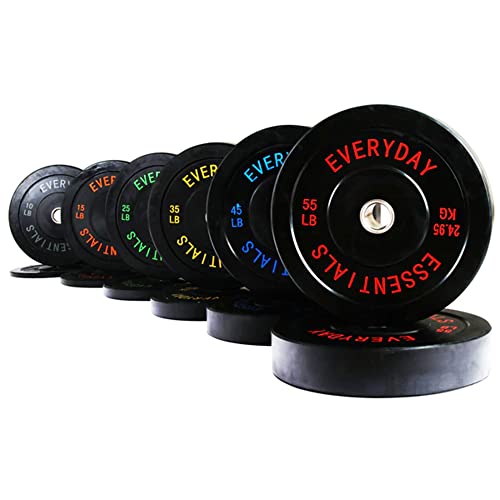 BalanceFrom Olympic Bumper Plate Set Black
