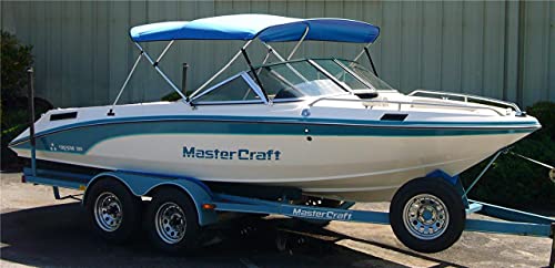 SBU Royal Blue Stainless Steel 3-Bow Bimini Top for Yamaha Exciter 135 SE 1998-1999