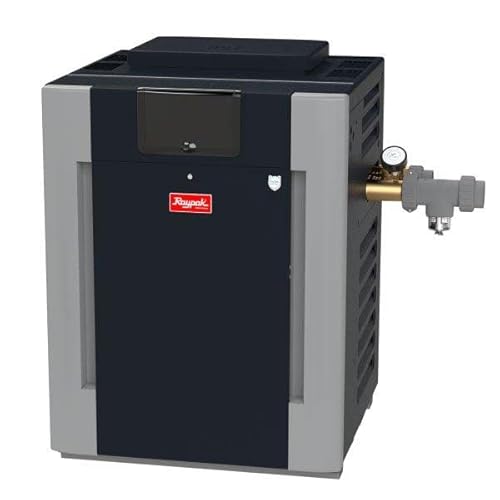 Raypak Digital Brass ASME Copper Natural Gas Pool Heater 266K BTU 017372