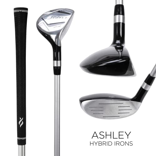Nancy Lopez Golf Ashley 18PC Complete Golf Clubs, Cart Bag Package Set - Geo Star