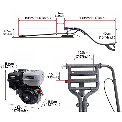 LYNICESHOP 15HP 4 Stroke Outboard Motor 420cc Marine Engine