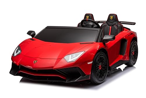 Freddo 24V Lamborghini Aventador Brushless 2-Seater Ride-On Car Red