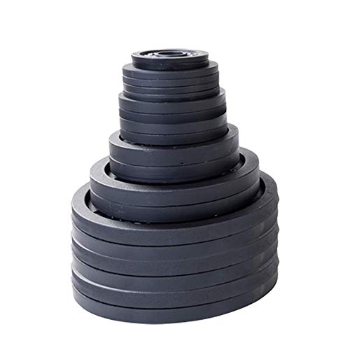 Body-Solid (OSB455) Olympic Weight Plate Set with Bar Black