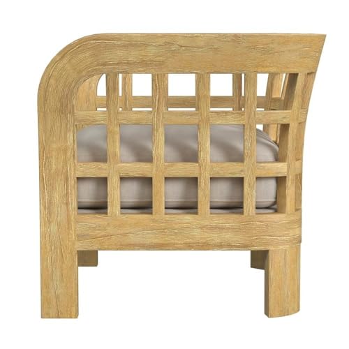 Home Square Outdoor Lounge Chair Set of 2 Natural Finish