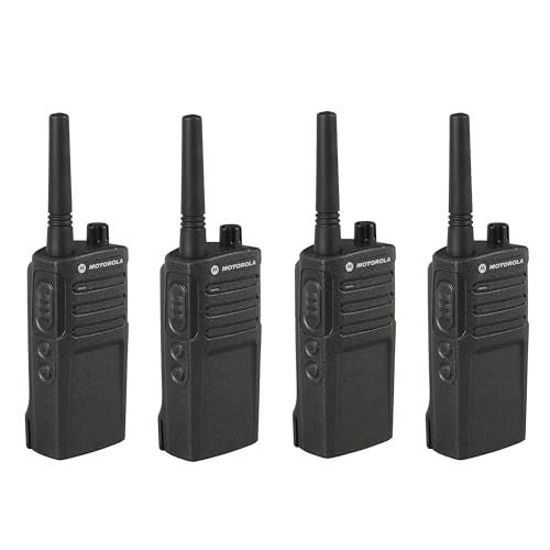 Motorola Solutions 4 Pack RMM2050 Two Way Radio Walkie Talkies Black