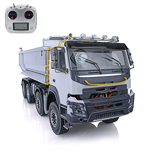 TOUCAN RC HOBBY 1/14 JDM Metal Hydraulic 8X8 RC Dumper Truck with 2-Speed Axles and Sound