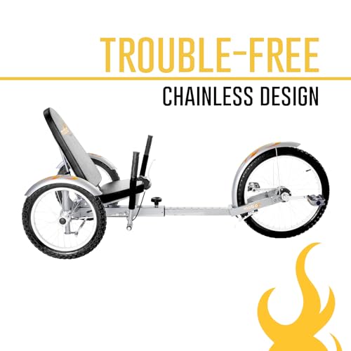 MOBO Triton Pro Recumbent Tricycle Silver