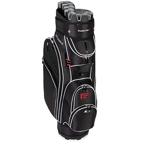Founders Club Men's Golf Club Set with Organizer Golf Bag Black