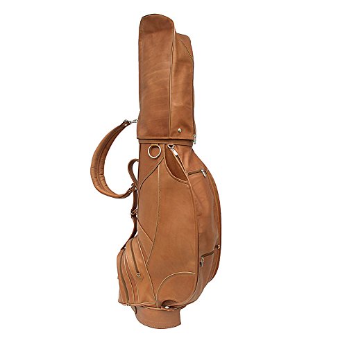 Piel Leather Deluxe 9in Golf Bag Brown