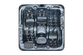 Luxuria Spas Sensation 4-Person 73-Jet Hot Tub Midnight Storm/Mocha