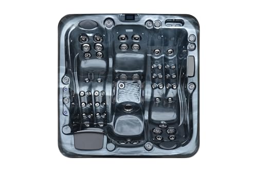 Luxuria Spas Sensation 4-Person 73-Jet Hot Tub Midnight Storm/Mocha
