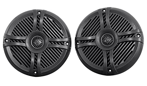 Rockville 2 Dual 8" Wakeboards with 6.5" Speakers & 6-Channel Amplifier Kit Black