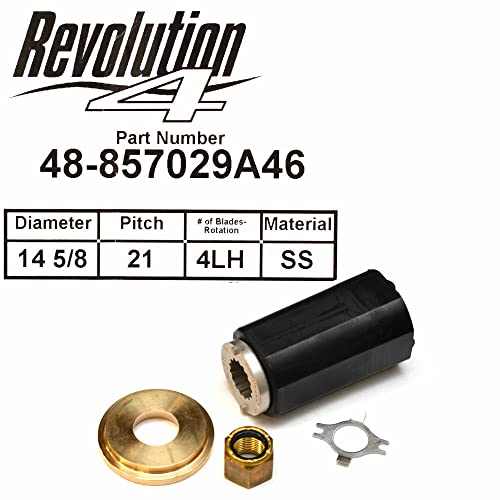 MERCURY Revolution 4 Boat Propeller 48-857029A46 LH 14 5/8 x 21P SS