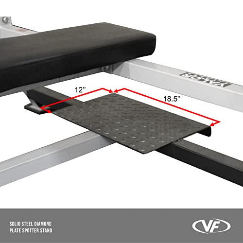 Valor Fitness Olympic Bench with Spotter Metallic Grey and Black