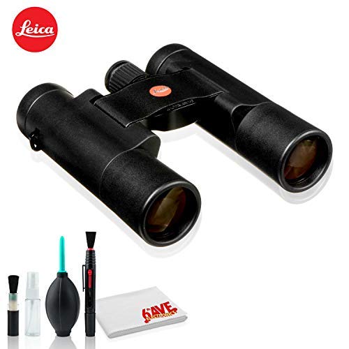 Leica 10x25 Ultravid BR Binocular Black Rubber Standard Bundle