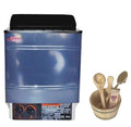 TURKU 6KW Residential Wet & Dry Sauna Stove with Controls and Accessories Set