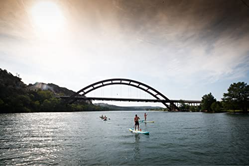 BOTE 10' FT 8" Breeze Aero Inflatable Stand Up Paddle Board Full Trax Citron