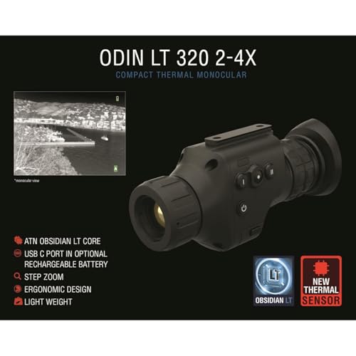 ATN Odin LT 320x240 Thermal Monocular 3-6x 25mm Black