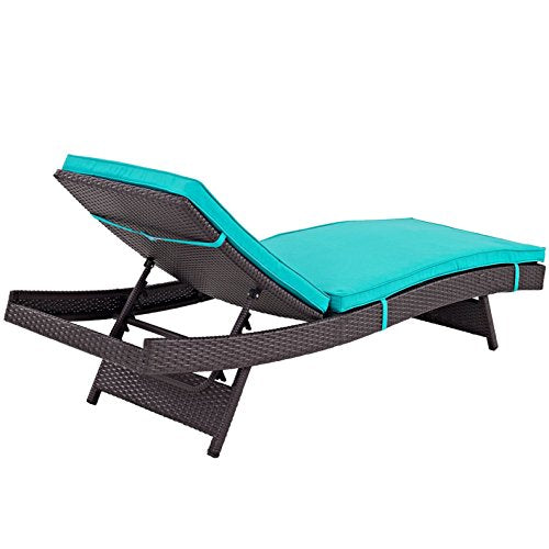 America Luxury - Outdoor Modern Contemporary Urban Design Patio Balcony Chaise Lounge Chair Set of 6 Blue
