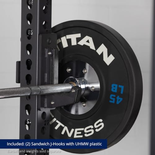 Titan Fitness Bolt-Down Power Rack 42" Depth 2000 LB Cage Black