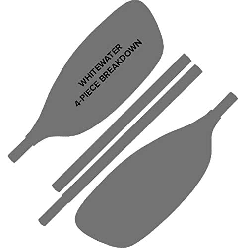 Werner Paddles Strike Fiberglass 4-Piece Whitewater Kayak Paddle Gradient Galaxy