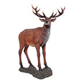 Design Toscano NE130058 Red Deer Buck Statue with Base Grande Full Color