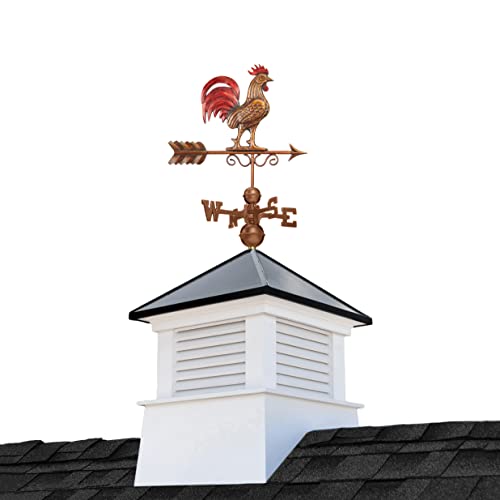 Good Directions 26" Square Manchester Vinyl Aluminum Roof Weathervane White/Red/Black
