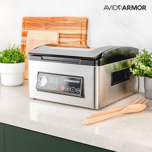 Avid Armor Ultra Series USV32 Premium Chamber Vacuum Sealer Machine Black