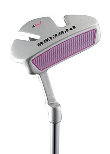 PRECISE Ladies Pink Right Handed M5 Golf Club Set, Includes: Driver, Wood, Hybrid, Irons, Putter, Pink